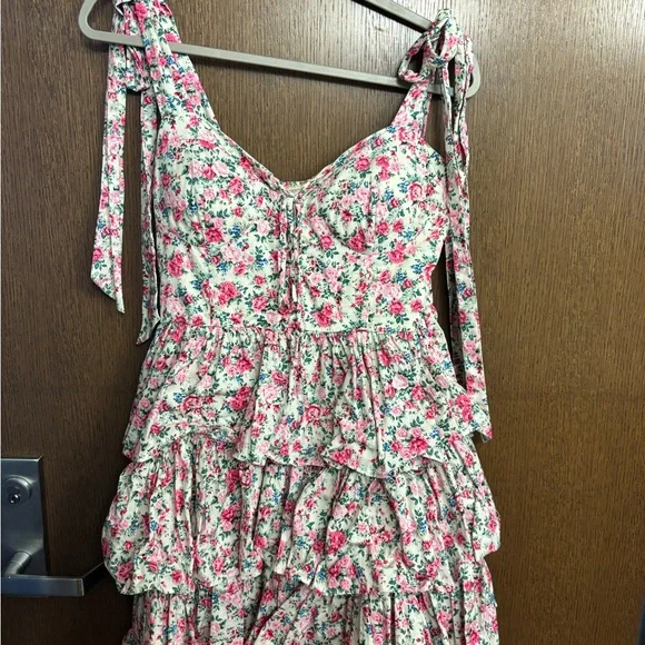 Mable Floral Tie-Strap Dress - Picture 2 of 4
